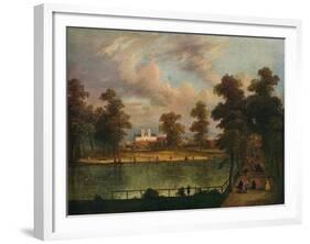 View in St. Jamess Park Showing Rosamonds Pond, 1840-William Hogarth-Framed Giclee Print