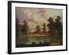 View in St. Jamess Park Showing Rosamonds Pond, 1840-William Hogarth-Framed Giclee Print