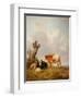 View in Stour Valley with Two Cows-Thomas Sidney Cooper-Framed Giclee Print