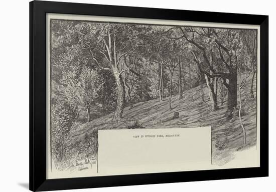 View in Studley Park, Melbourne-null-Framed Giclee Print