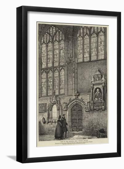 View in the Chancel, Holy Trinity Church-Henry William Brewer-Framed Giclee Print