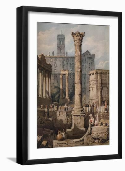 View in the Forum, Rome, c1823-Samuel Prout-Framed Giclee Print