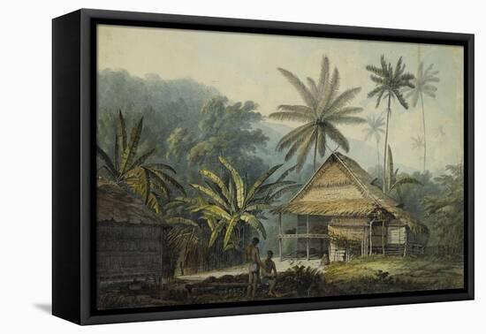 View in the Island of Crakatoa-John Webber-Framed Stretched Canvas