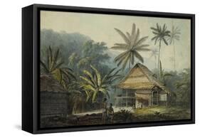 View in the Island of Crakatoa-John Webber-Framed Stretched Canvas