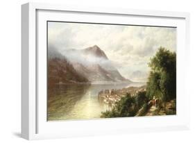 View in the Italian Lakes-Hermann Corrodi-Framed Giclee Print