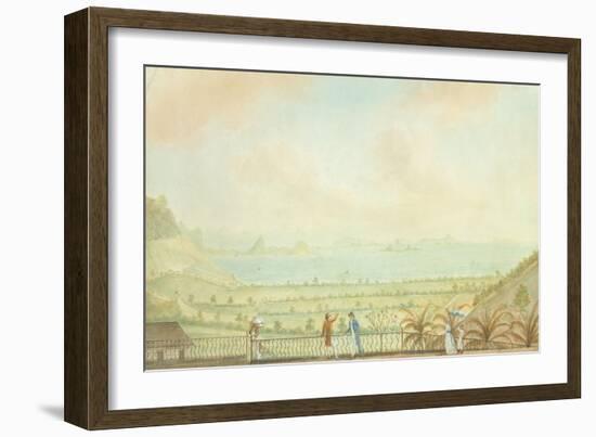 View in the Lesser Antilles, C.1785-Nicholas Pocock-Framed Giclee Print