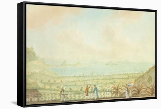 View in the Lesser Antilles, C.1785-Nicholas Pocock-Framed Stretched Canvas