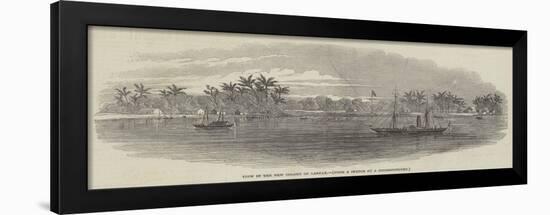 View in the New Colony of Labuan-null-Framed Giclee Print