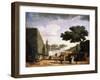 View in the Park of the Villa Pamphili in Rome, 1749-Claude Joseph Vernet-Framed Giclee Print