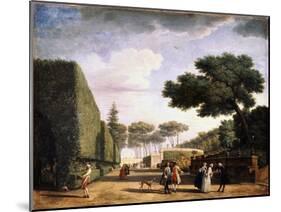 View in the Park of the Villa Pamphili in Rome, 1749-Claude Joseph Vernet-Mounted Giclee Print