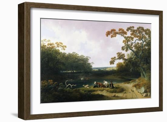 View in the Pennsylvania Countryside, 1823-Joshua Shaw-Framed Giclee Print