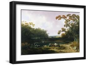View in the Pennsylvania Countryside, 1823-Joshua Shaw-Framed Giclee Print