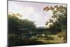 View in the Pennsylvania Countryside, 1823-Joshua Shaw-Mounted Giclee Print
