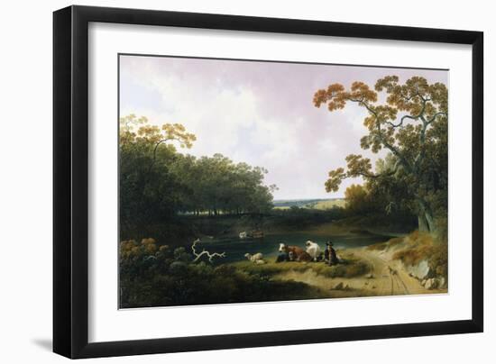 View in the Pennsylvania Countryside, 1823-Joshua Shaw-Framed Giclee Print