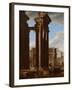 View in the Roman Forum, 1615-Codazzi & Cerquozzi-Framed Giclee Print