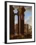 View in the Roman Forum, 1615-Codazzi & Cerquozzi-Framed Giclee Print