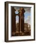 View in the Roman Forum, 1615-Codazzi & Cerquozzi-Framed Giclee Print