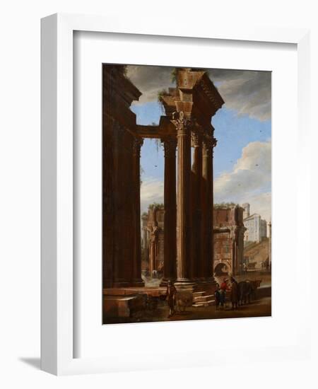View in the Roman Forum, 1615-Codazzi & Cerquozzi-Framed Giclee Print