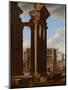 View in the Roman Forum, 1615-Codazzi & Cerquozzi-Mounted Giclee Print