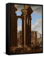 View in the Roman Forum, 1615-Codazzi & Cerquozzi-Framed Stretched Canvas