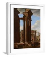 View in the Roman Forum, 1615-Codazzi & Cerquozzi-Framed Giclee Print