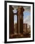 View in the Roman Forum, 1615-Codazzi & Cerquozzi-Framed Giclee Print