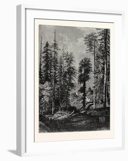 View in the Western Himalayas-null-Framed Giclee Print