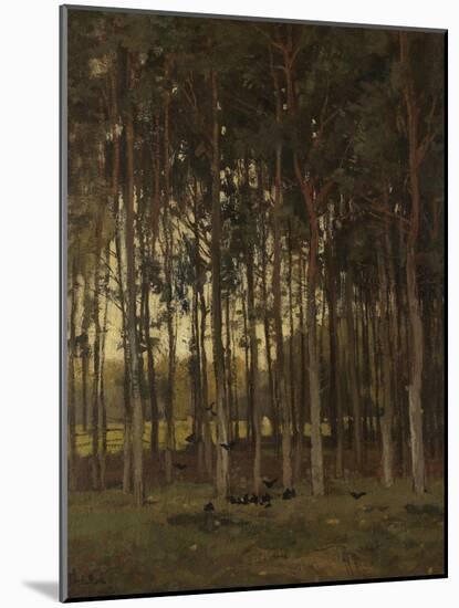 View in the Woods, C. 1870-1904-Theophile de Bock-Mounted Art Print