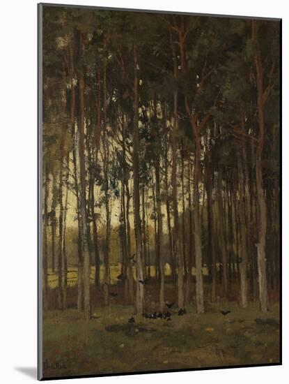 View in the Woods-Theophile de Bock-Mounted Art Print