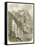 View in Toledo.--Bridge of St. Martin-Gustave Doré-Framed Stretched Canvas