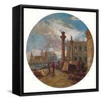 'View in Venice', c1853-James Holland-Framed Stretched Canvas