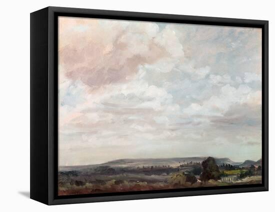 View in Wiltshire-John Constable-Framed Stretched Canvas