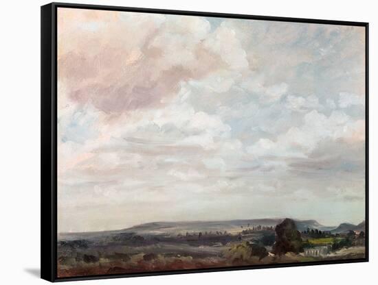 View in Wiltshire-John Constable-Framed Stretched Canvas