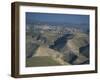 View in Winter with Typical Hills in Foreground and Alon Settlement Beyond, Judean Desert, Israel-Eitan Simanor-Framed Photographic Print