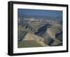 View in Winter with Typical Hills in Foreground and Alon Settlement Beyond, Judean Desert, Israel-Eitan Simanor-Framed Photographic Print