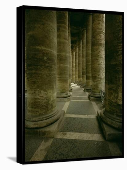View Inside the Colonnade-Giovanni Lorenzo Bernini-Stretched Canvas