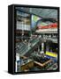 View Inside the New Central Railway Station, Berlin, Germany-null-Framed Stretched Canvas