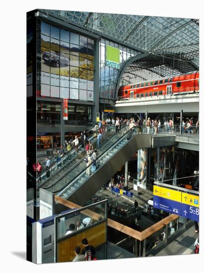 View Inside the New Central Railway Station, Berlin, Germany-null-Stretched Canvas