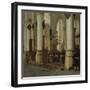 View Inside the Saint Bavo Church in Haarlem During Mass, 1666-Hendrick Cornelisz Van Vliet-Framed Giclee Print