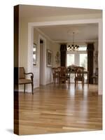 View into a Dining Room From the Foyer-null-Stretched Canvas