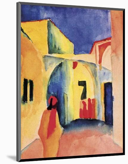 View into a Lane, 1914-Auguste Macke-Mounted Giclee Print