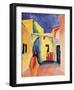 View into a Lane, 1914-Auguste Macke-Framed Giclee Print