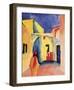 View into a Lane, 1914-Auguste Macke-Framed Giclee Print