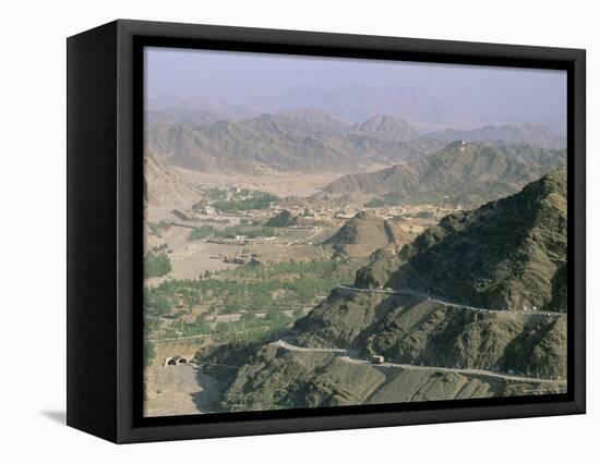 View into Afghanistan from the Khyber Pass, North West Frontier Province, Pakistan, Asia-Upperhall Ltd-Framed Stretched Canvas