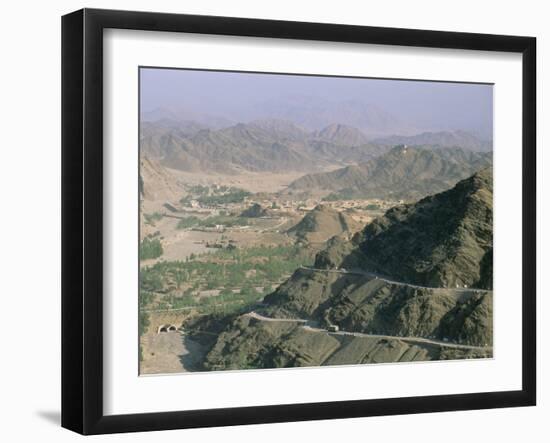 View into Afghanistan from the Khyber Pass, North West Frontier Province, Pakistan, Asia-Upperhall Ltd-Framed Photographic Print