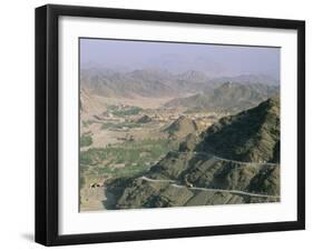 View into Afghanistan from the Khyber Pass, North West Frontier Province, Pakistan, Asia-Upperhall Ltd-Framed Photographic Print