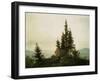 View into the Elbe Valley, 1807-Caspar David Friedrich-Framed Giclee Print