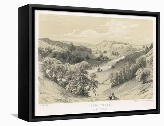 View into the River Irthing Gorge from the Fort of Birdoswald on Hadrian's Wall-J.s. Kell-Framed Stretched Canvas
