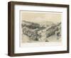 View into the River Irthing Gorge from the Fort of Birdoswald on Hadrian's Wall-J.s. Kell-Framed Art Print