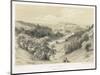 View into the River Irthing Gorge from the Fort of Birdoswald on Hadrian's Wall-J.s. Kell-Mounted Art Print